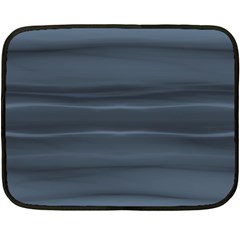 Faded Denim Blue Grey Ombre Fleece Blanket (Mini)