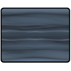 Faded Denim Blue Grey Ombre Fleece Blanket (Medium) 