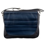 Faded Denim Blue Grey Ombre Messenger Bag Front