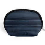 Faded Denim Blue Grey Ombre Accessory Pouch (Medium) Front