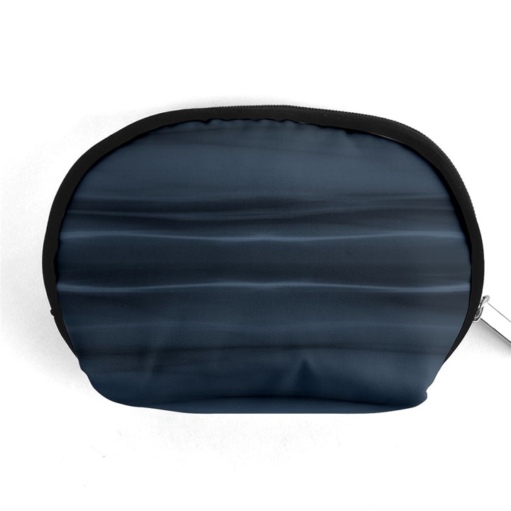 Faded Denim Blue Grey Ombre Accessory Pouch (Medium)