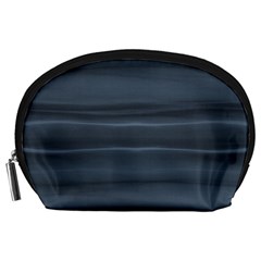 Faded Denim Blue Grey Ombre Accessory Pouch (Large)