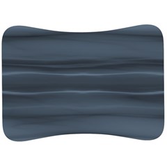 Faded Denim Blue Grey Ombre Velour Seat Head Rest Cushion