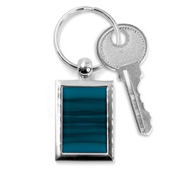 Teal Blue Ombre Key Chain (rectangle) by SpinnyChairDesigns