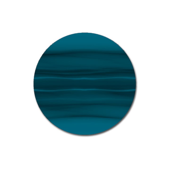 Teal Blue Ombre Magnet 3  (Round)