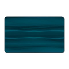 Teal Blue Ombre Magnet (rectangular) by SpinnyChairDesigns