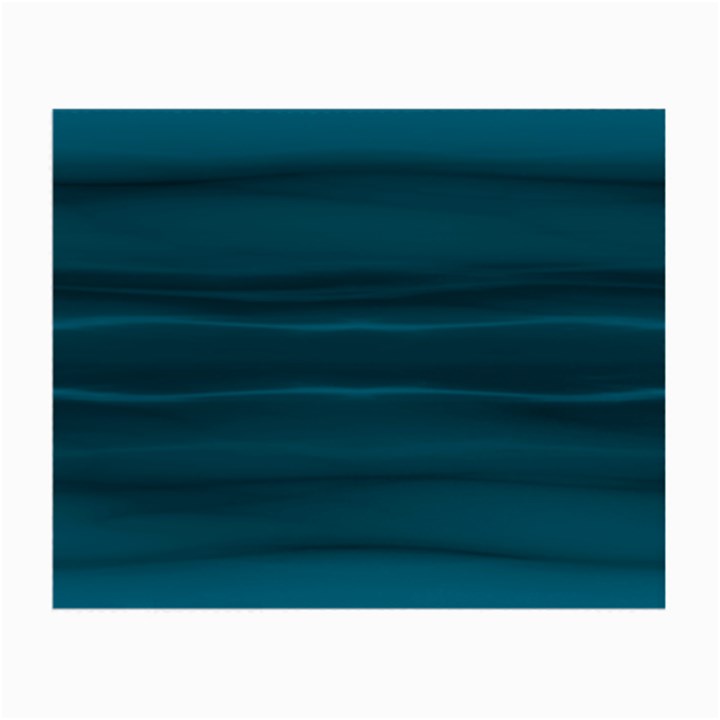 Teal Blue Ombre Small Glasses Cloth