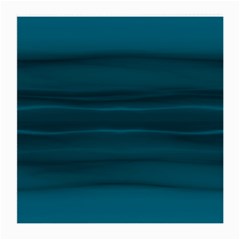 Teal Blue Ombre Medium Glasses Cloth (2 Sides) by SpinnyChairDesigns