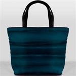 Teal Blue Ombre Bucket Bag Front