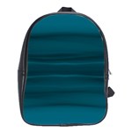 Teal Blue Ombre School Bag (Large) Front