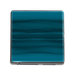 Teal Blue Ombre Memory Card Reader (square 5 Slot) by SpinnyChairDesigns