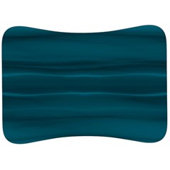 Teal Blue Ombre Velour Seat Head Rest Cushion by SpinnyChairDesigns