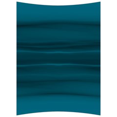 Teal Blue Ombre Back Support Cushion by SpinnyChairDesigns