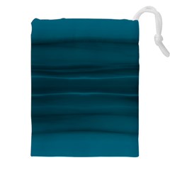 Teal Blue Ombre Drawstring Pouch (5xl)