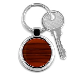 Cinnamon And Rust Ombre Key Chain (round) by SpinnyChairDesigns