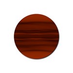 Cinnamon and Rust Ombre Rubber Round Coaster (4 pack)  Front