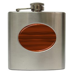 Cinnamon And Rust Ombre Hip Flask (6 Oz) by SpinnyChairDesigns