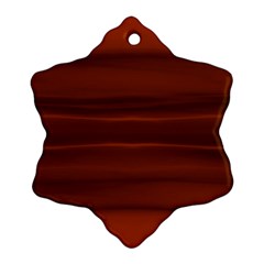 Cinnamon And Rust Ombre Ornament (snowflake) by SpinnyChairDesigns