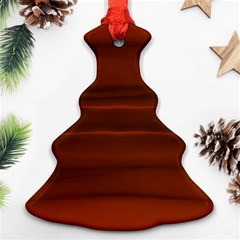 Cinnamon And Rust Ombre Ornament (christmas Tree)  by SpinnyChairDesigns