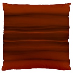 Cinnamon And Rust Ombre Large Cushion Case (two Sides) by SpinnyChairDesigns