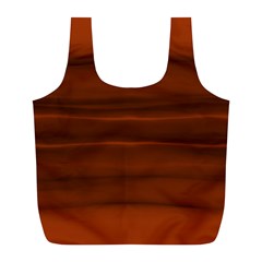 Cinnamon And Rust Ombre Full Print Recycle Bag (l) by SpinnyChairDesigns