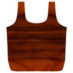 Cinnamon And Rust Ombre Full Print Recycle Bag (xxl) by SpinnyChairDesigns