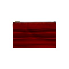 Scarlet Red Ombre Cosmetic Bag (small) by SpinnyChairDesigns