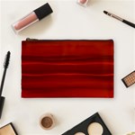 Scarlet Red Ombre Cosmetic Bag (Medium) Front