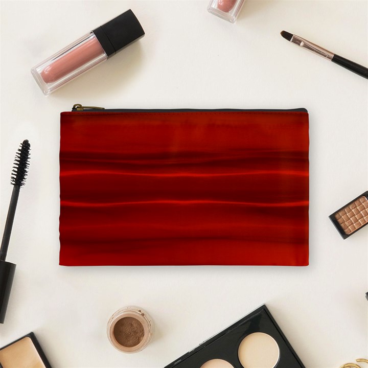 Scarlet Red Ombre Cosmetic Bag (Medium)