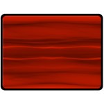 Scarlet Red Ombre Fleece Blanket (Large)  80 x60  Blanket Front