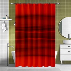 Scarlet Red Ombre Shower Curtain 48  X 72  (small)  by SpinnyChairDesigns