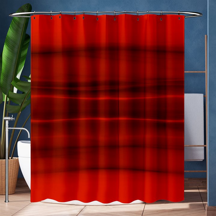 Scarlet Red Ombre Shower Curtain 60  x 72  (Medium) 