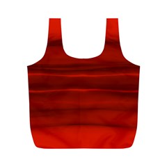 Scarlet Red Ombre Full Print Recycle Bag (m) by SpinnyChairDesigns