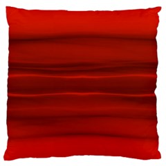 Scarlet Red Ombre Standard Flano Cushion Case (one Side)