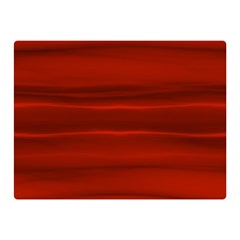 Scarlet Red Ombre Double Sided Flano Blanket (mini)  by SpinnyChairDesigns