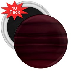 Burgundy Wine Ombre 3  Magnets (10 Pack)  by SpinnyChairDesigns