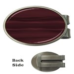 Burgundy Wine Ombre Money Clips (Oval)  Front