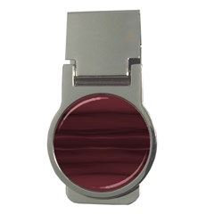 Burgundy Wine Ombre Money Clips (round)  by SpinnyChairDesigns