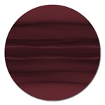 Burgundy Wine Ombre Magnet 5  (Round) Front