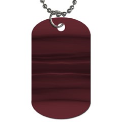 Burgundy Wine Ombre Dog Tag (two Sides) by SpinnyChairDesigns