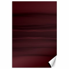 Burgundy Wine Ombre Canvas 24  X 36  by SpinnyChairDesigns