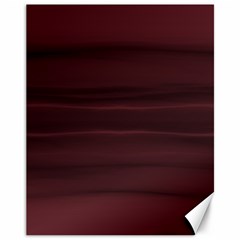 Burgundy Wine Ombre Canvas 11  X 14  by SpinnyChairDesigns