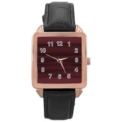 Burgundy Wine Ombre Rose Gold Leather Watch  by SpinnyChairDesigns