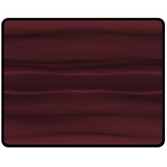 Burgundy Wine Ombre Double Sided Fleece Blanket (medium)  by SpinnyChairDesigns