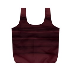 Burgundy Wine Ombre Full Print Recycle Bag (m) by SpinnyChairDesigns