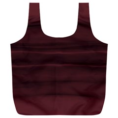 Burgundy Wine Ombre Full Print Recycle Bag (xxl) by SpinnyChairDesigns