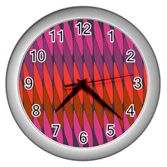 Zappwaits Raute 2 Wall Clock (silver) by zappwaits