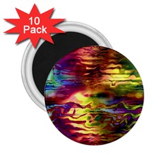 Electric Tie Dye Colors 2 25  Magnets (10 Pack)  by SpinnyChairDesigns