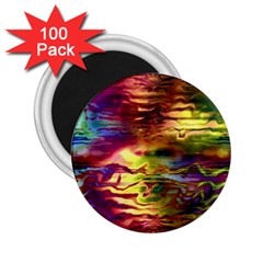 Electric Tie Dye Colors 2 25  Magnets (100 Pack)  by SpinnyChairDesigns