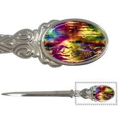 Electric Tie Dye Colors Letter Opener by SpinnyChairDesigns